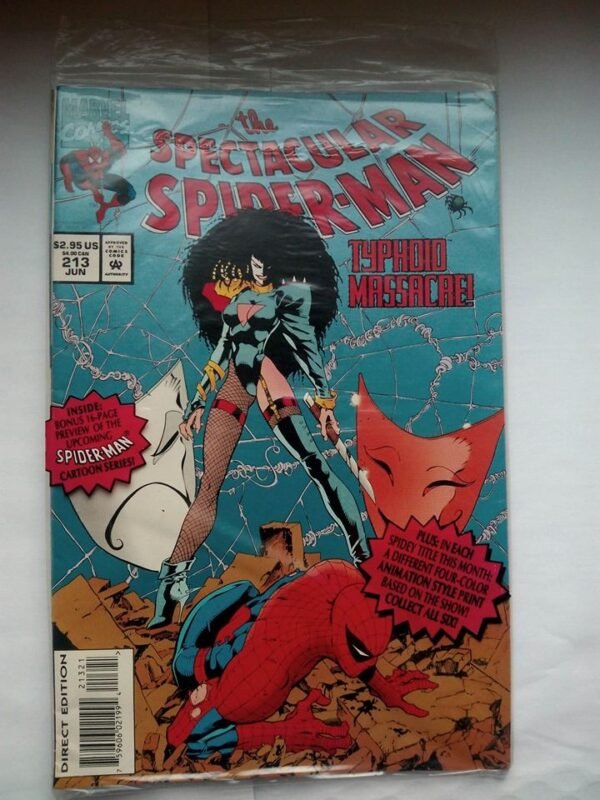 725.jpg Nowy Komiks Spectacular Spiderman 213 June 1994 Zafoliowany!