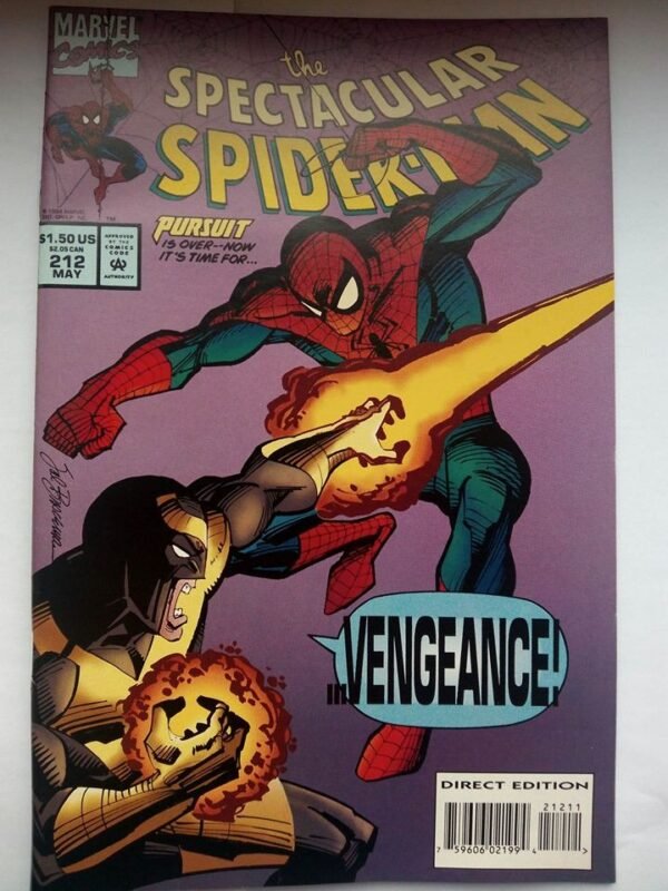 Komiks Spectacular Spiderman 212 May 1994 + Karty w Ĺ›rodku