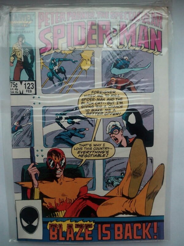 Komiks Spectacular Spiderman 123 Ferbuary 1987