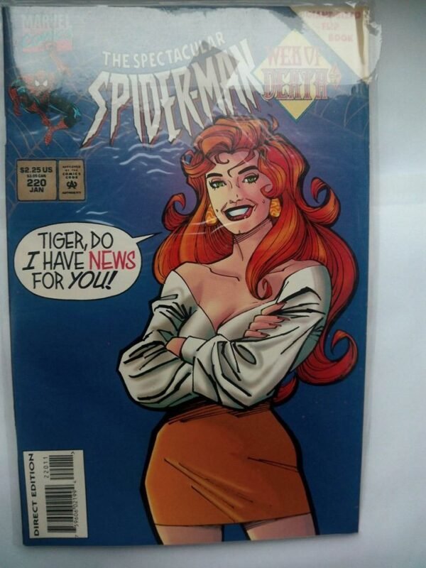Komiks Spectacular Spiderman 220 January 1995 Double Cover