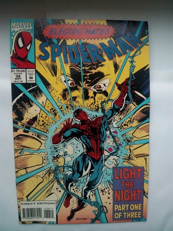Komiks 3 x Spiderman 38-40 Light The Night 1993
