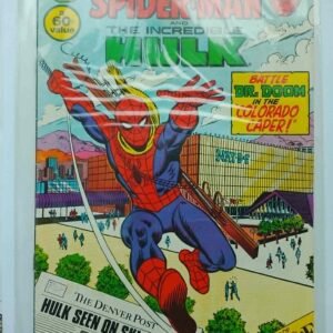 Komiks Spiderman and Hulk Denver Post Promo 1982