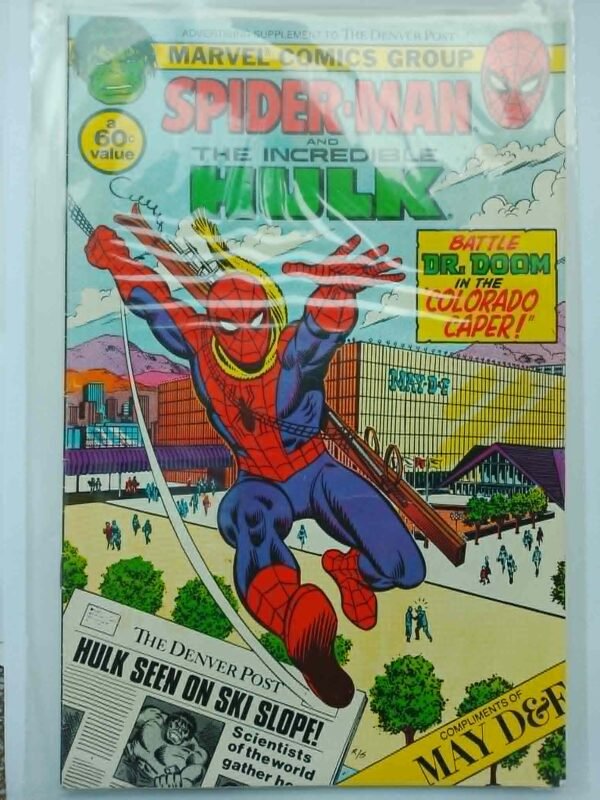 Komiks Spiderman and Hulk Denver Post Promo 1982