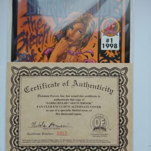 Komiks Darkchylde #1 1998 Fan Club Exclusive Alternate Cover COA