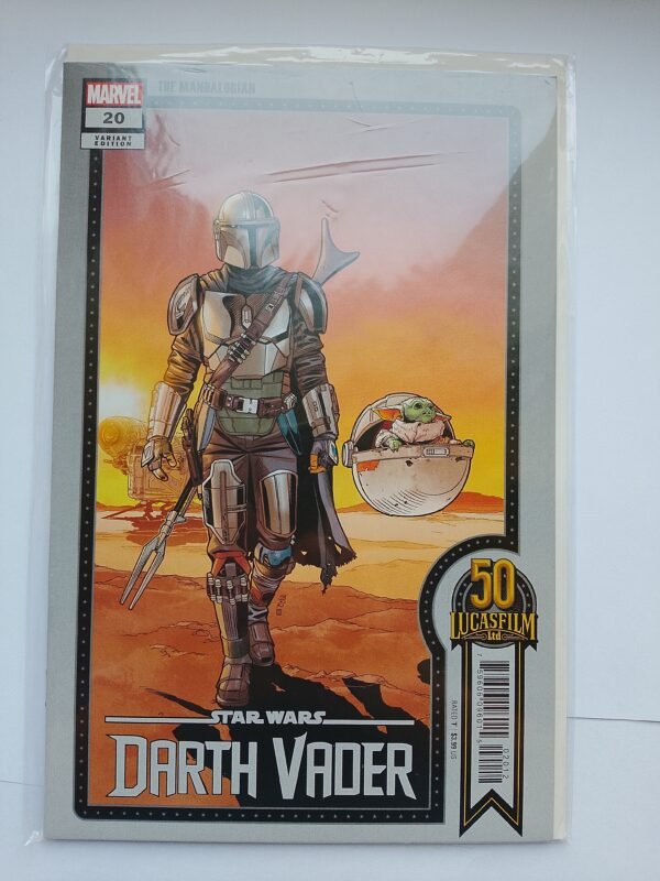 Komiks Star Wars Darth Vader #20 2022 Mandalorian Variant 50th Anniversary Lucas Film