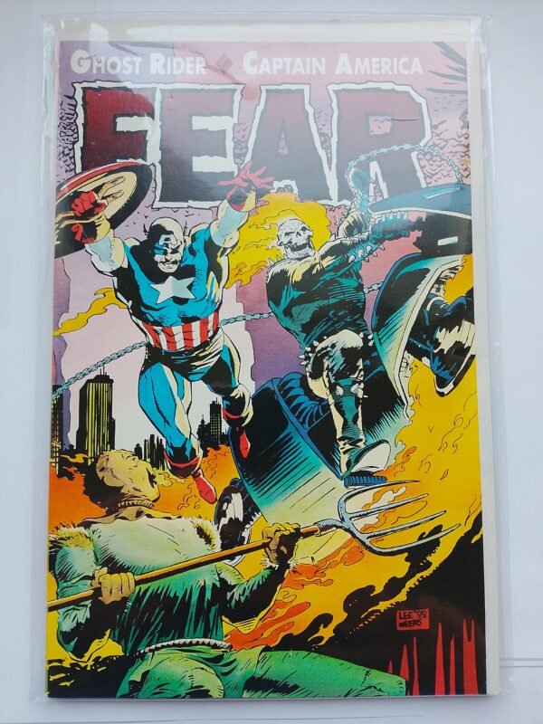 Komiks Ghost Rider Captain America FEAR 1992 One Shot