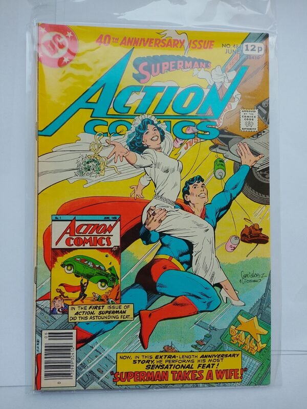 Komiks Action Comics #484 June 1978 40th Wedding Anniversary