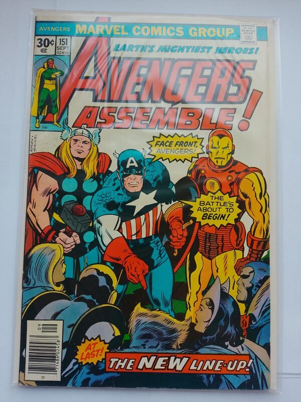 Komiks Avengers #151 Sept 1976 Beast Joins Avengers