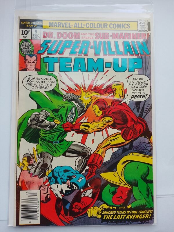 IMG_20260331_170539 Komiks Super Villain Team Up #9 Dec 1976 First battle of Iron Man and Doctor Doom