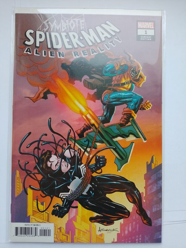 Komiks Symbiote Spiderman Alient Reality #1 2019 Cover Variant Gobgoblin