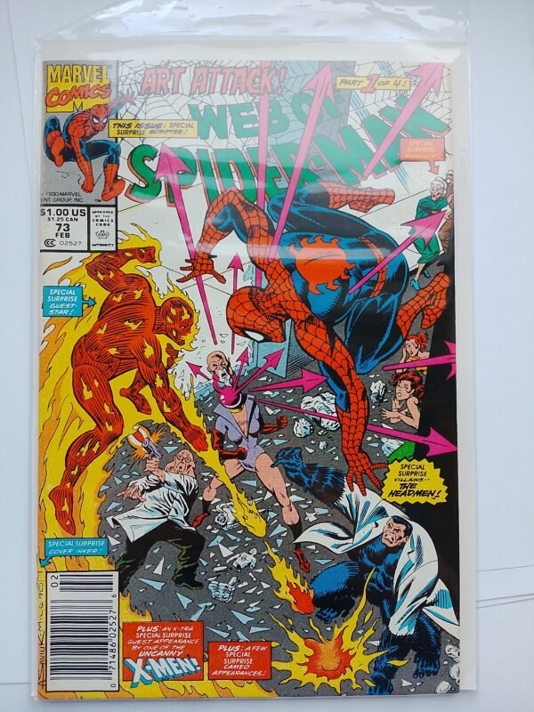 Komiks Web of Spiderman #73 Feb 1991