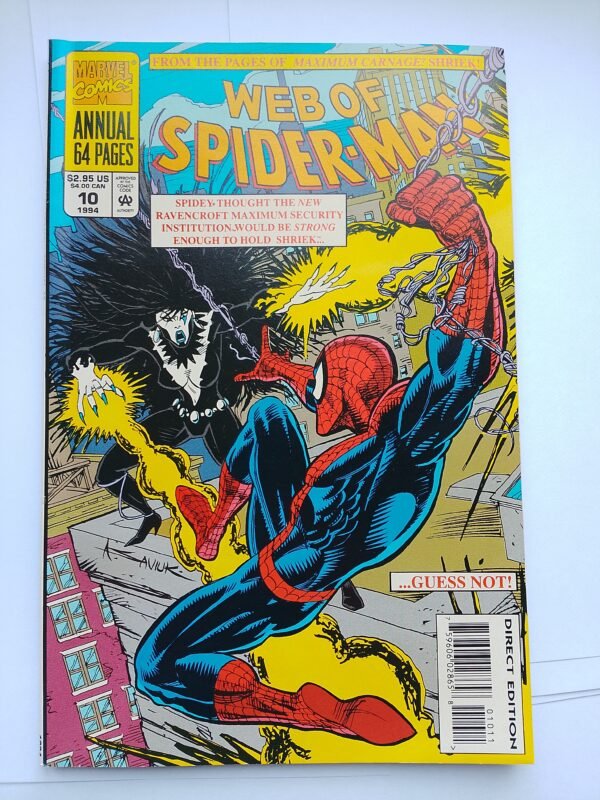 Komiks Web of Spiderman #10 1994