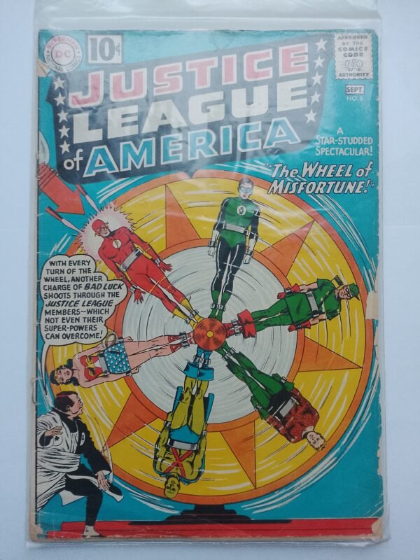 IMG_20260415_055401 Komiks Justice League of America #6 Sept 1961 1st App Amos Fortune