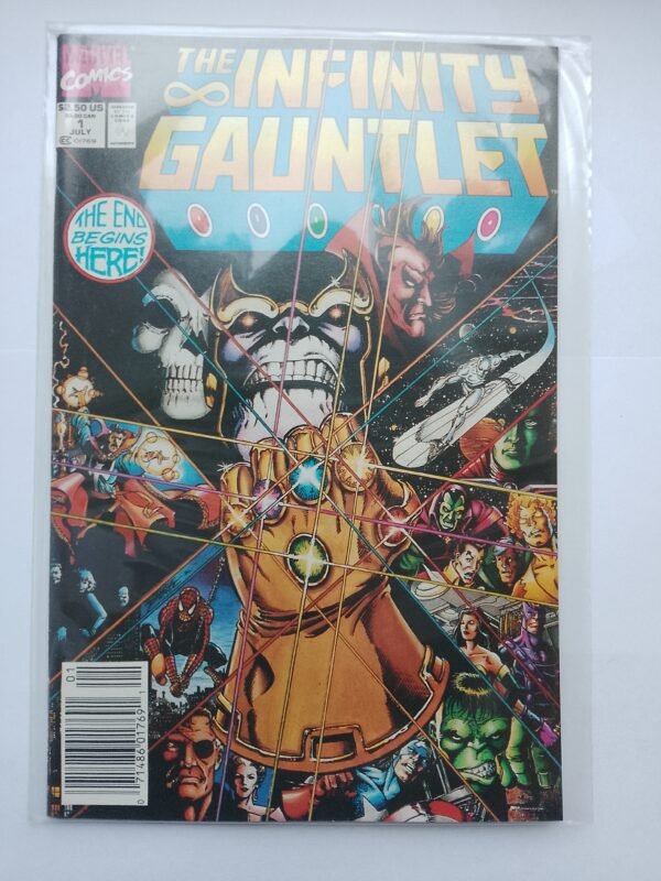 Komiks The Infinity Gauntlet #1 July 1991 Thanos