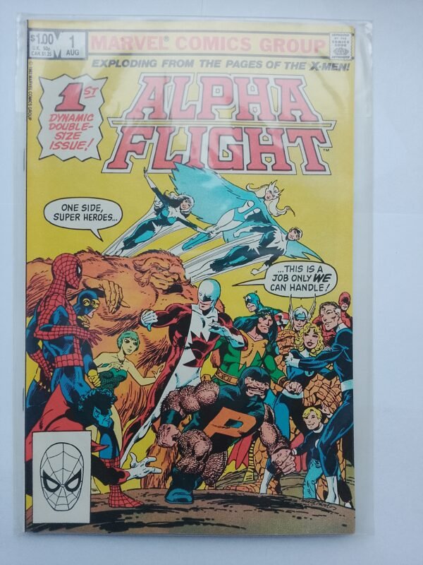 Komiks Alpha Flight #1 1983 1st App Puck & Marrina