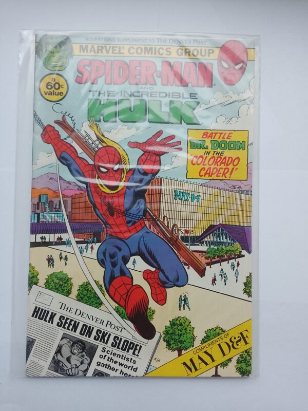 Komiks Spiderman and Hulk Denver Post Promo 1982