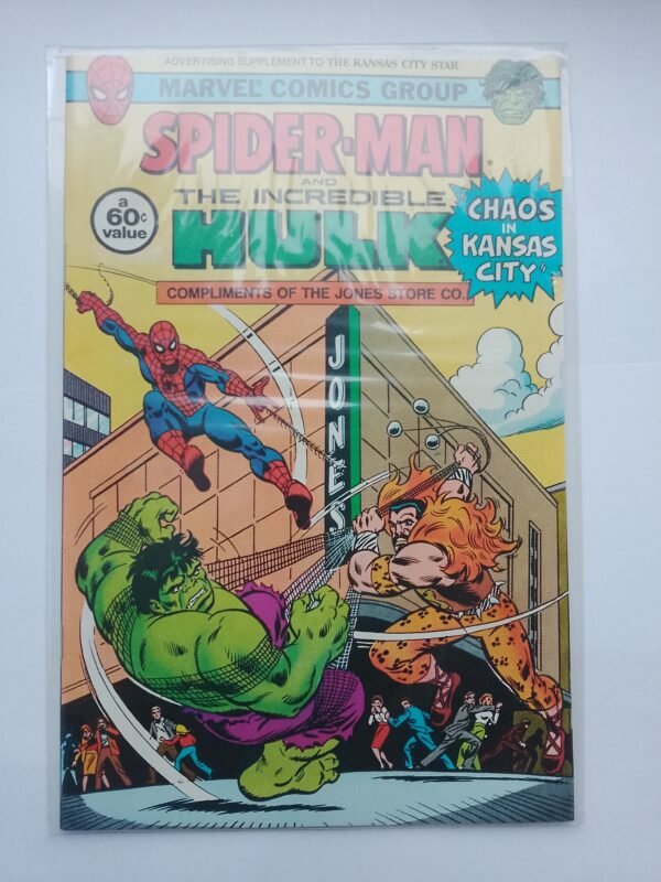 Komiks Spiderman and Hulk Chaos in Kansas City 1982 Promo Comic Book