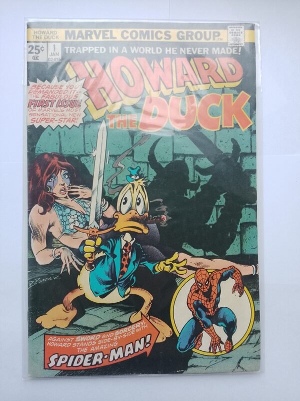 Komiks Howard Duck #1 Jan 1976 1st Solo&Beverly Switzler App