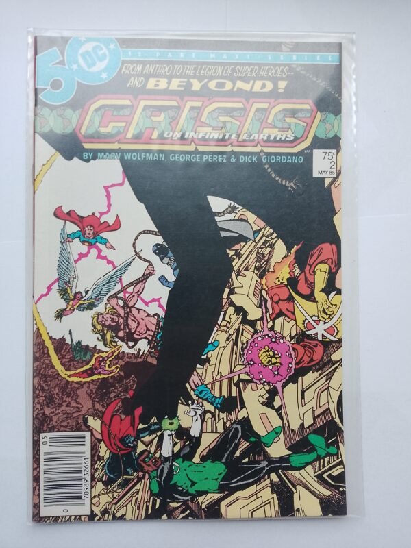 Komiks Crisis of Infinite Earths #2 May 1985 1st App Cameo Anti-Monitor
