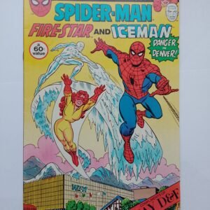 Komiks Spiderman Firestar Iceman 1983 Denver Post Special