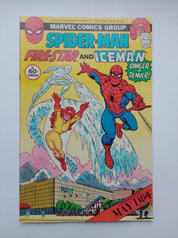 Komiks Spiderman Firestar Iceman 1983 Denver Post Special