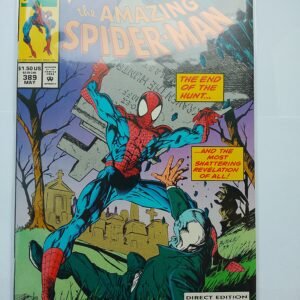 Komiks Amazing Spiderman #389 May 1994+Cards Origin of Chameleon