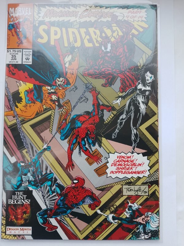 Komiks Spiderman #35 Jun 1993 1st App Cover Shriek