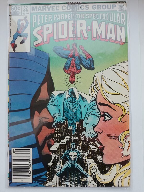 Komiks Spectacular Spiderman #82 Sept 1983 First meeting and battle Punisher versus Kingpin