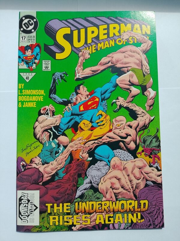 Komiks Superman The Man of Steel #17 Nov 1992 1st App Cameo Doomsday