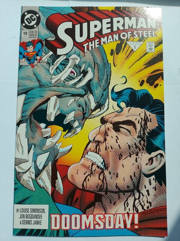 Komiks Superman The Man of Steel #19 Jan 1993 Doomsday Revealed