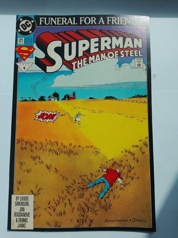Komiks Superman The Man of Steel #21 March 1993