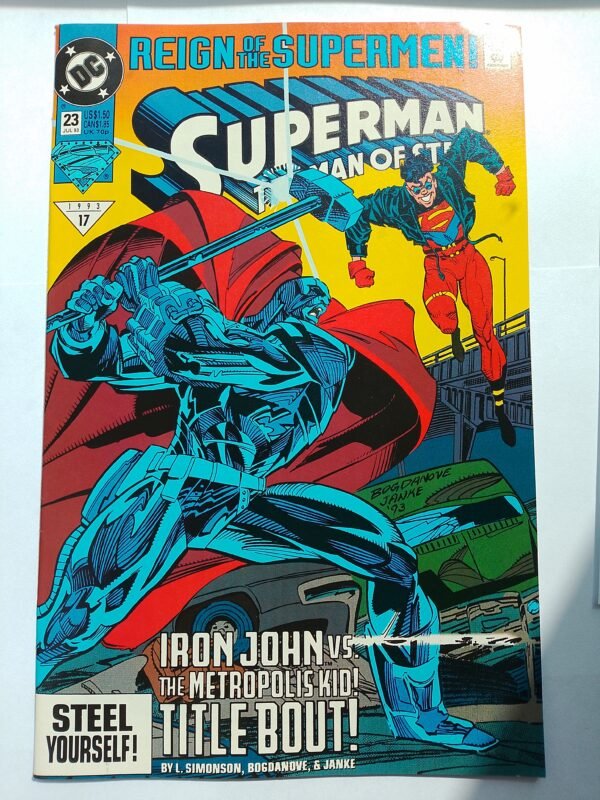 Komiks Superman The Man of Steel #23 July 1993