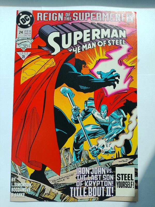 Komiks Superman The Man of Steel #24 Aug 1993