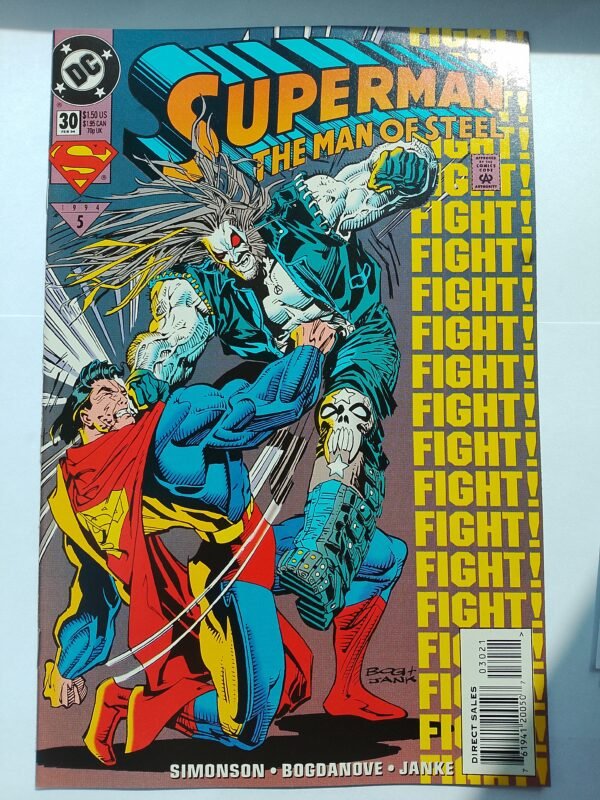 Komiks Superman The Man of Steel #30 Feb 1994 Superman vs Lobo