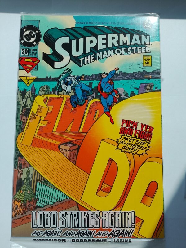 Komiks Superman The Man of Steel #30 Feb 1994 Collecto's Edition Lobo SEALED