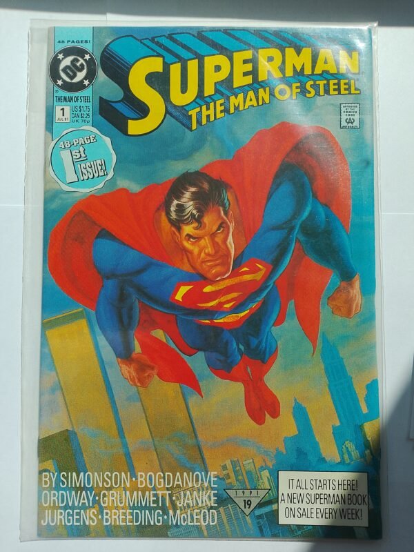 Komiks Superman The Man of Steel #1 July 1991