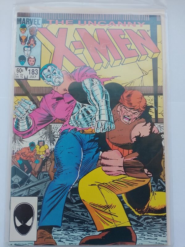 Komiks Uncanny X-men #183 July 1984 Battle Colossus vs Juggernaut
