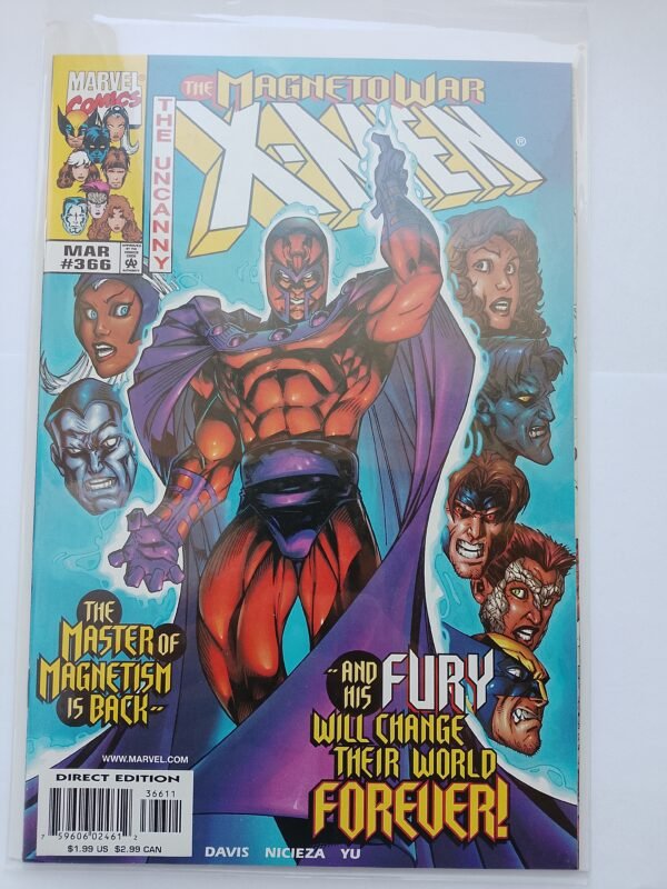 Komiks Uncanny X-Men #366 March 1999 1st App Astra