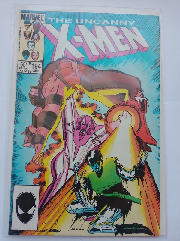 Komiks Uncanny X-Men #194 June 1985 1st App Strucker Twins