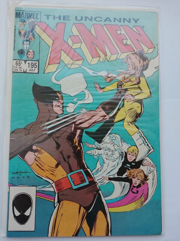 Komiks Uncanny X-Men #195 July 1985 Power Pack