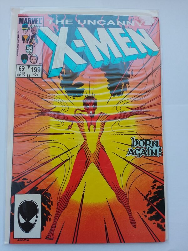 Komiks Uncanny X-Men #199 Nov 1985 1st App Rachel Summers Second Phoenix