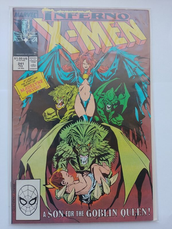 Komiks Uncanny X-Men #241 Feb 1989 Origin of Madelyne Pryor as the Goblin Queen