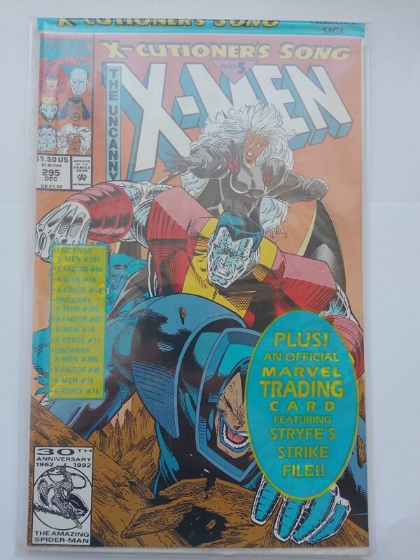 Komiks Uncanny X-Men #295 Dec 1992 Polybagged with a trading card