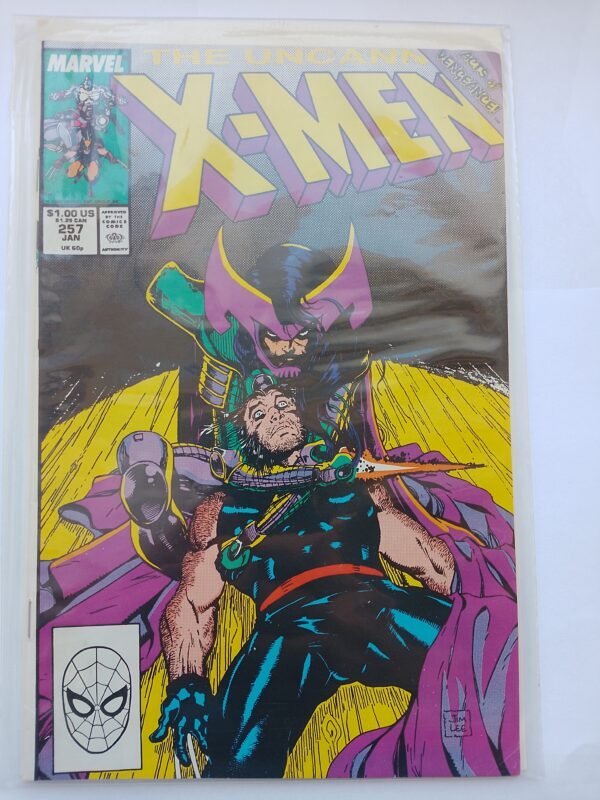Komiks Uncanny X-Men #257 Jan 1990 1st App Psylocke as Lady Mandarin Jim Lee