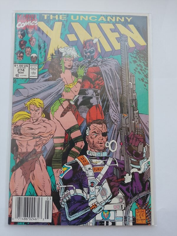 Komiks Uncanny X-Men #274 March 1991 1st Savage Land Rogue Jim Lee