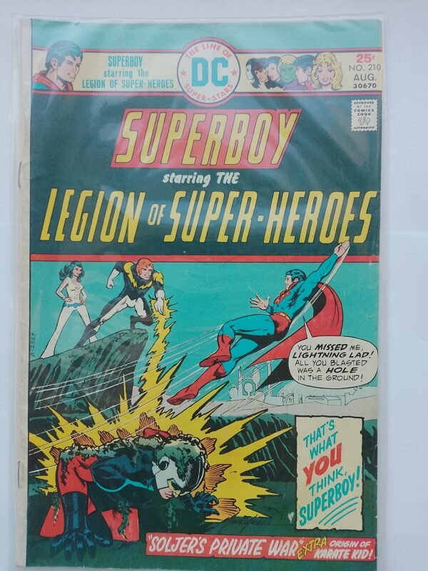 Komiks Superboy&Legion of Super-Heroes #210 1975