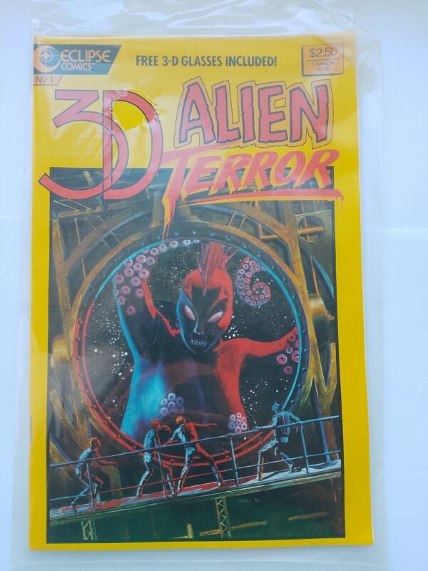 IMG_20260422_183534 Komiks 3-D Alien Terror #1 1987 + Glasses
