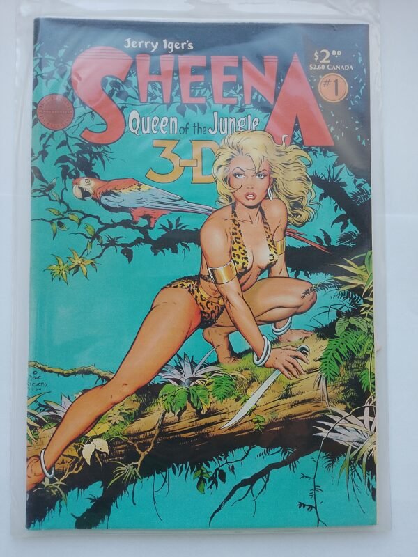 Komiks Sheena Queen of the Jungle 3-D Special #1 1985 Dave Stevens Cover+Glasses