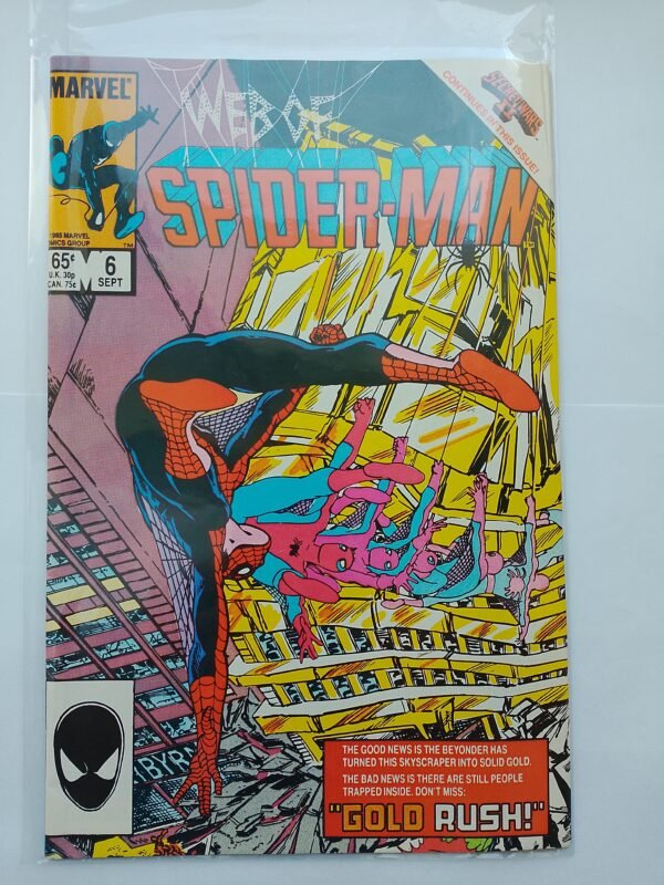 Komiks Web of Spiderman #6 Sept 1985
