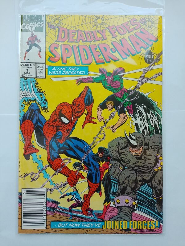 Komiks Deadly Foes of Spiderman #1 May 1991